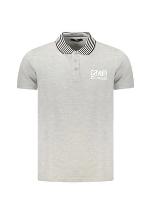 Cavalli Class cotton polo-shirt - Grey
