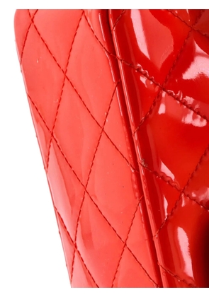 CHANEL Pre-Owned Classic Single Flap Bag Quilted Patent Mini crossbody bag - Red