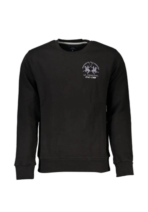 La Martina logo-embroidered sweatshirt - Black