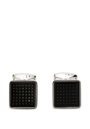 Tateossian Diamond Giza Ice square-face cufflinks - Silver