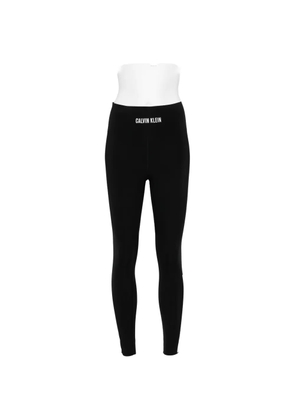 Calvin Klein logo-print performance leggings - Black