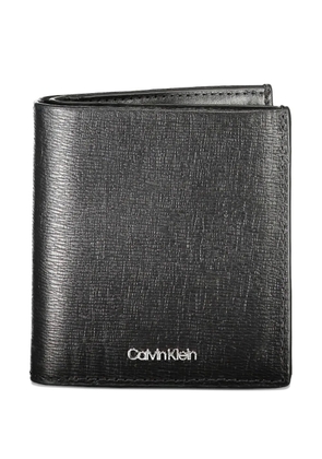 Calvin Klein textured leather wallet - Black