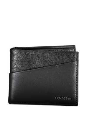 Calvin Klein grained-leather bifold wallet - Black