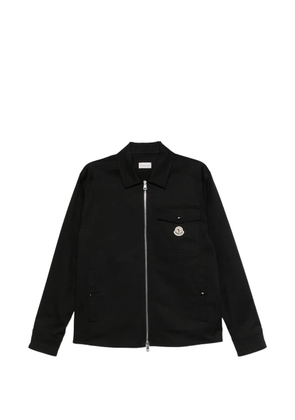 Moncler logo-patch zipped jacket - Black