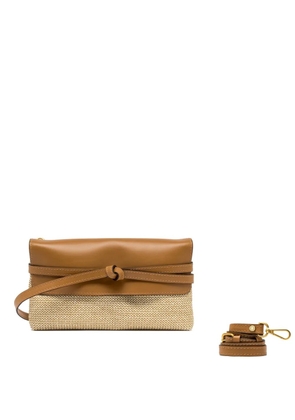 GIANNI CHIARINI Belty knotted shoulder bag - Neutrals