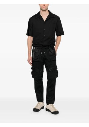 YES LONDON camp-collar short-sleeve shirt - Black