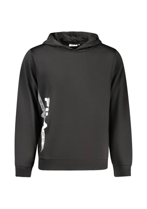 Fila logo-print hoodie - Black