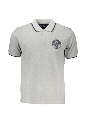North Sails logo-print cotton polo shirt - Grey
