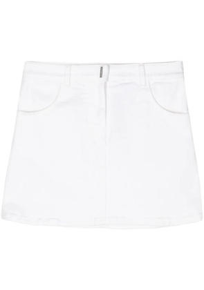 Givenchy 4G-motif denim mini skirt - Neutrals