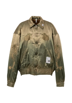 Maison MIHARA YASUHIRO embroidered bomber jacket - Green
