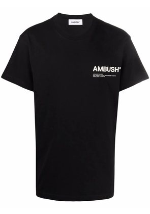 AMBUSH logo-print cotton T-shirt - Black