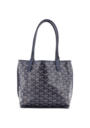 Goyard Pre-Owned Anjou Reversible Tote Coated Canvas Mini satchel - Blue