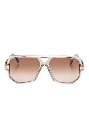 Cazal geometric-frame sunglasses - Brown