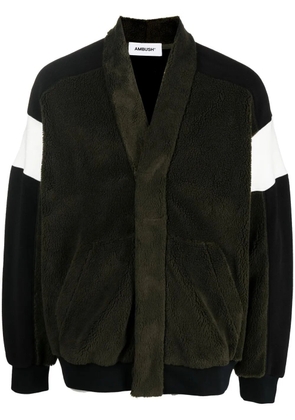 AMBUSH stripe-detail V-neck jumper - AMAZON NO COLOR