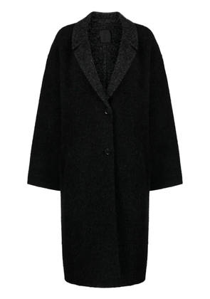 Givenchy contrasting-lapel single-breasted coat - Black