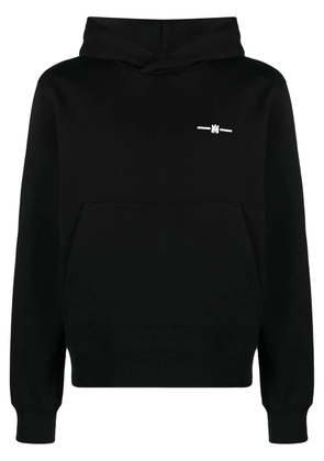 AMIRI logo-print cotton hoodie - Black