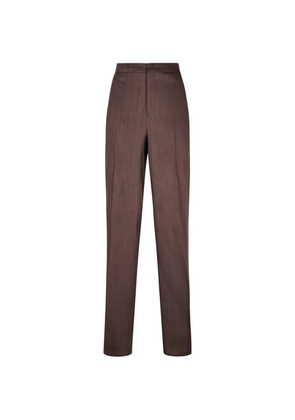 Tagliatore pinstripe-pattern trousers - Brown