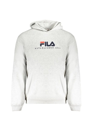 Fila logo-detail hoodie - Grey