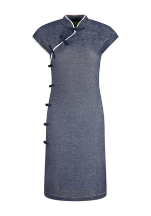 Shanghai Tang Qipao midi dress - Blue