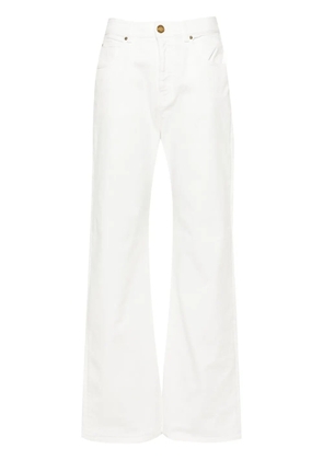 PINKO Wanda high-rise wide-leg jeans - White