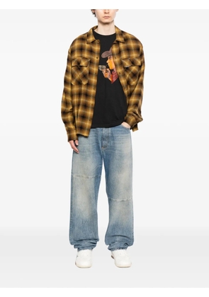 Melt graphic-print round neck T-shirt - Black