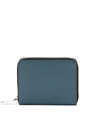 AllSaints Lena zip-fastening wallet - Blue