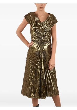 Maison Margiela pleated draped dress - Yellow