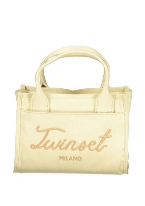 TWINSET logo-embroidered tote bag - Neutrals