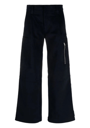 AMI Paris wide-leg cotton trousers - Blue