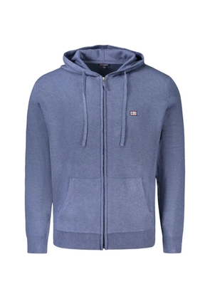 NORWAY 1963 logo-detail zip-up hoodie - Blue