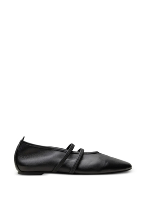 CHUCKIES double-strap ballet flats - Black