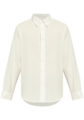 Givenchy 4G seersucker-texture cotton shirt - Neutrals