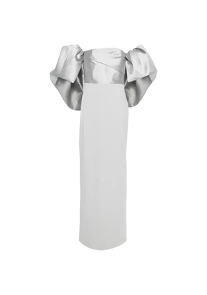 Solace London Floris draped maxi dress - Grey