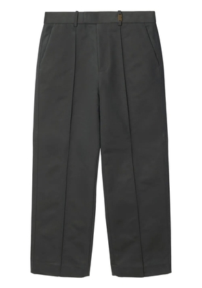 Burberry cotton-blend tailored trousers - Grey