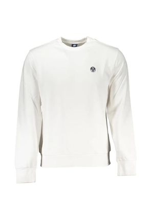 North Sails logo-patch crew-neck sweatshirt - White
