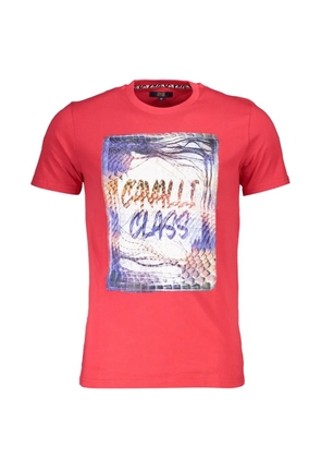 Cavalli Class logo-print T-shirt - Red