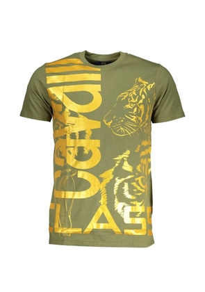 Cavalli Class tiger-print crew-neck T-shirt - Green