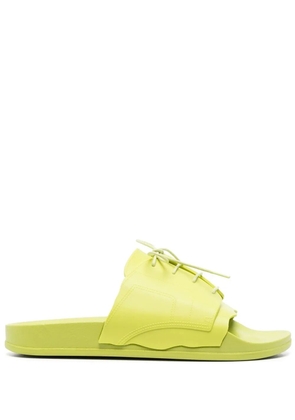 Maison Margiela lace-up pool slides - Green