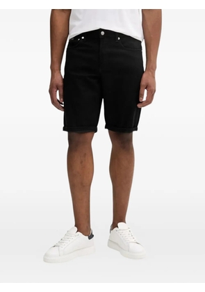 Calvin Klein Jeans logo-patch denim shorts - Black