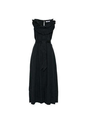 Vivetta ruffled belted midi dress - Black