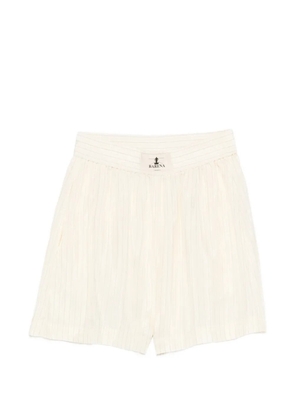 Barena striped elasticated-waistband shorts - Neutrals