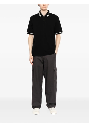 SPORT b. by agnès b. logo-badge polo shirt - Black