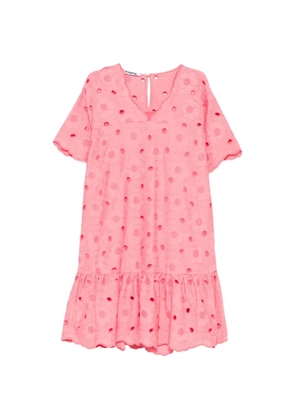 Vivetta broderie anglaise ruffled dress - Pink