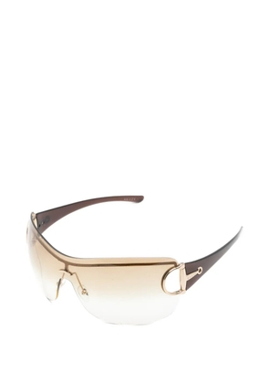 Gucci Pre-Owned 2000s GG2711 Horsebit-detailed sunglasses - Brown