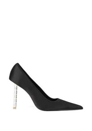GCDS logo-embroidered pumps - Black