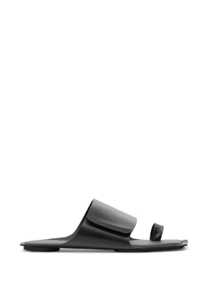 MM6 Maison Margiela broad strap leather sandals - Black