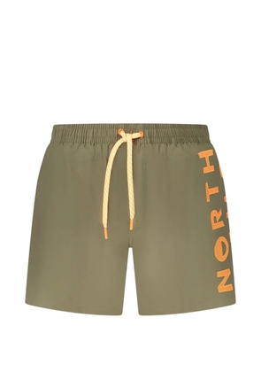 North Sails drawstring logo swim shorts - Green