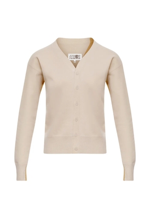 MM6 Maison Margiela V-neck buttoned cardigan - Neutrals