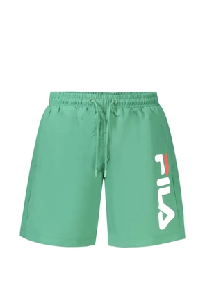 Fila logo-print swim shorts - Green