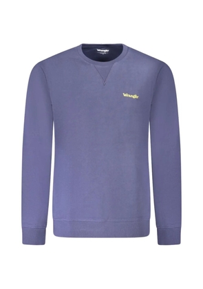 Wrangler logo-embroidered cotton sweatshirt - Blue